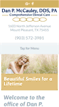 Mobile Screenshot of danmccauleydds.com